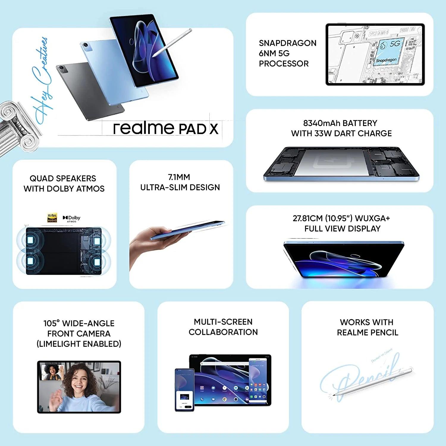 Realme Pad X - Wi-Fi+5G Open Box - Gadget Rebirth
