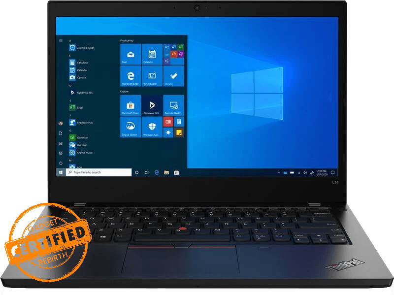 Lenovo ThinkPad T470 Refurbished 8th Gen Intel Core i5 Thin Laptop (8 GB DDR4 RAM/256 GB SSD/14" - Refurbished A Grade - Gadget Rebirth